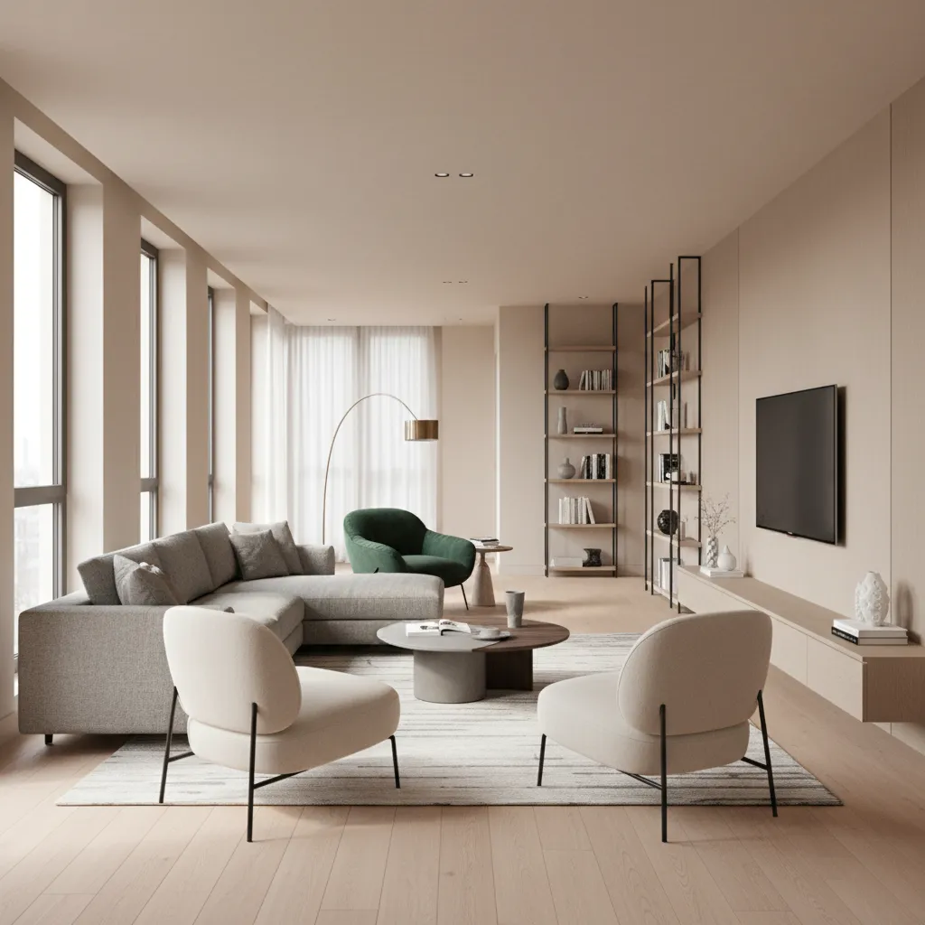 How Interior Designers Handle Long Narrow Living Room Layouts: Professional layout strategies designers use to turn awkward narrow living rooms into balanced, functional spaces.