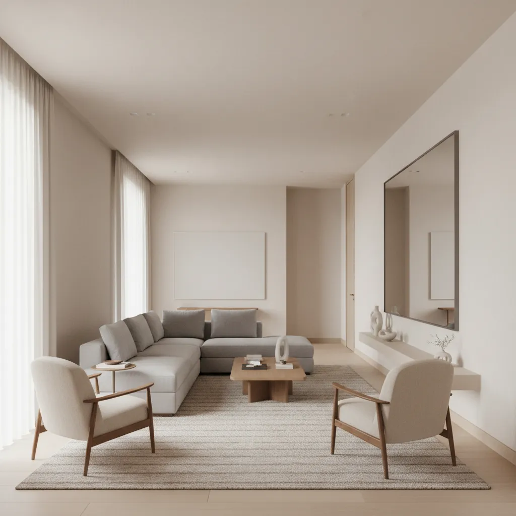 How to Visually Make a Long Narrow Living Room Look Wider: Practical designer tricks using color, lighting, furniture placement, and visual illusions to make narrow living rooms feel open and balanced