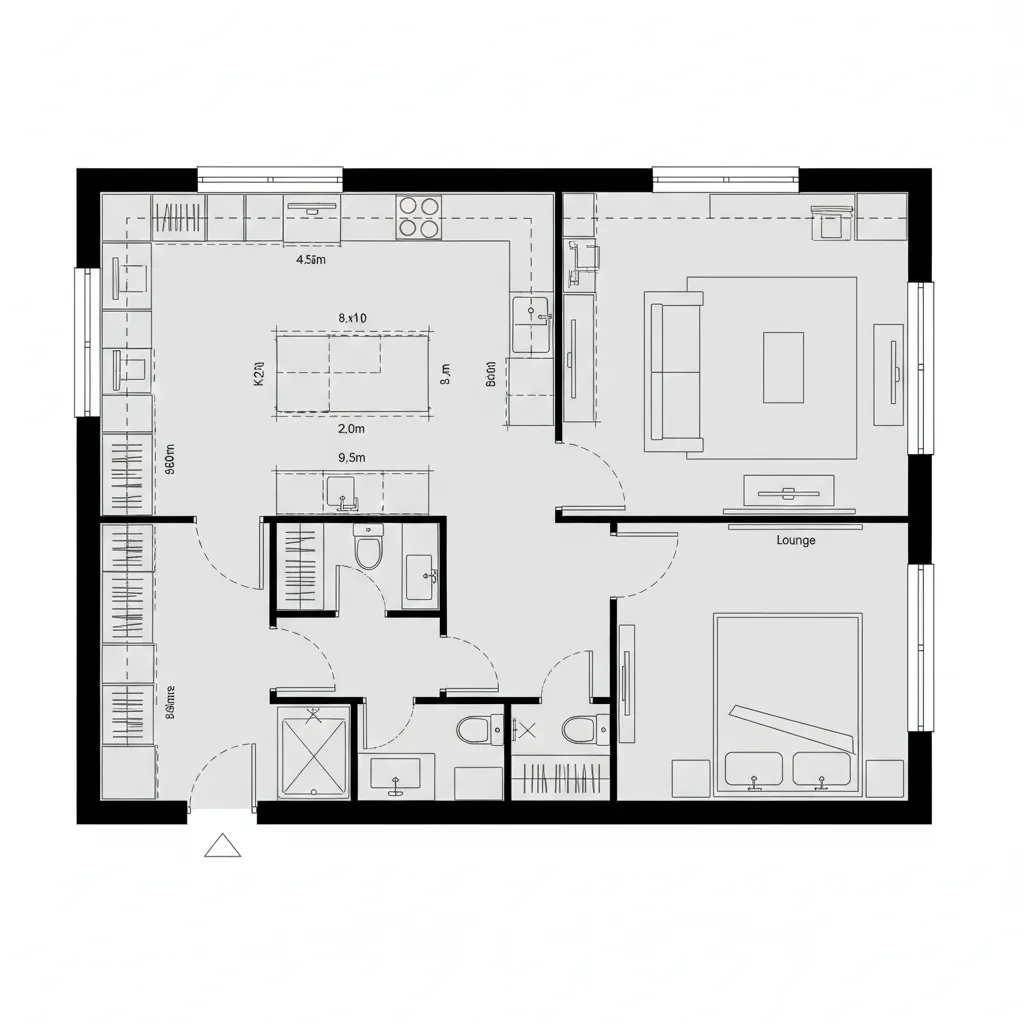 Looped Gallery with Sliding Partitions