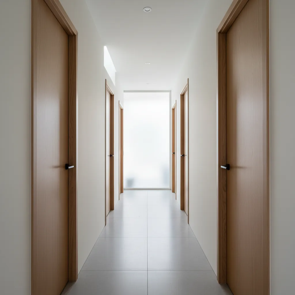 Contoh lorong panjang pada rumah yang membuat ruang terbuang