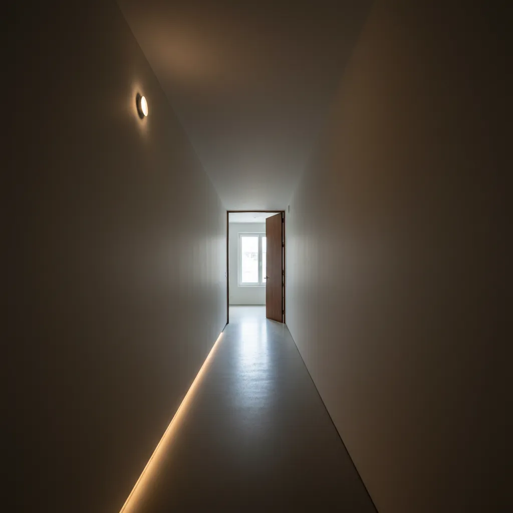 Contoh lorong panjang yang membuat rumah terasa sempit