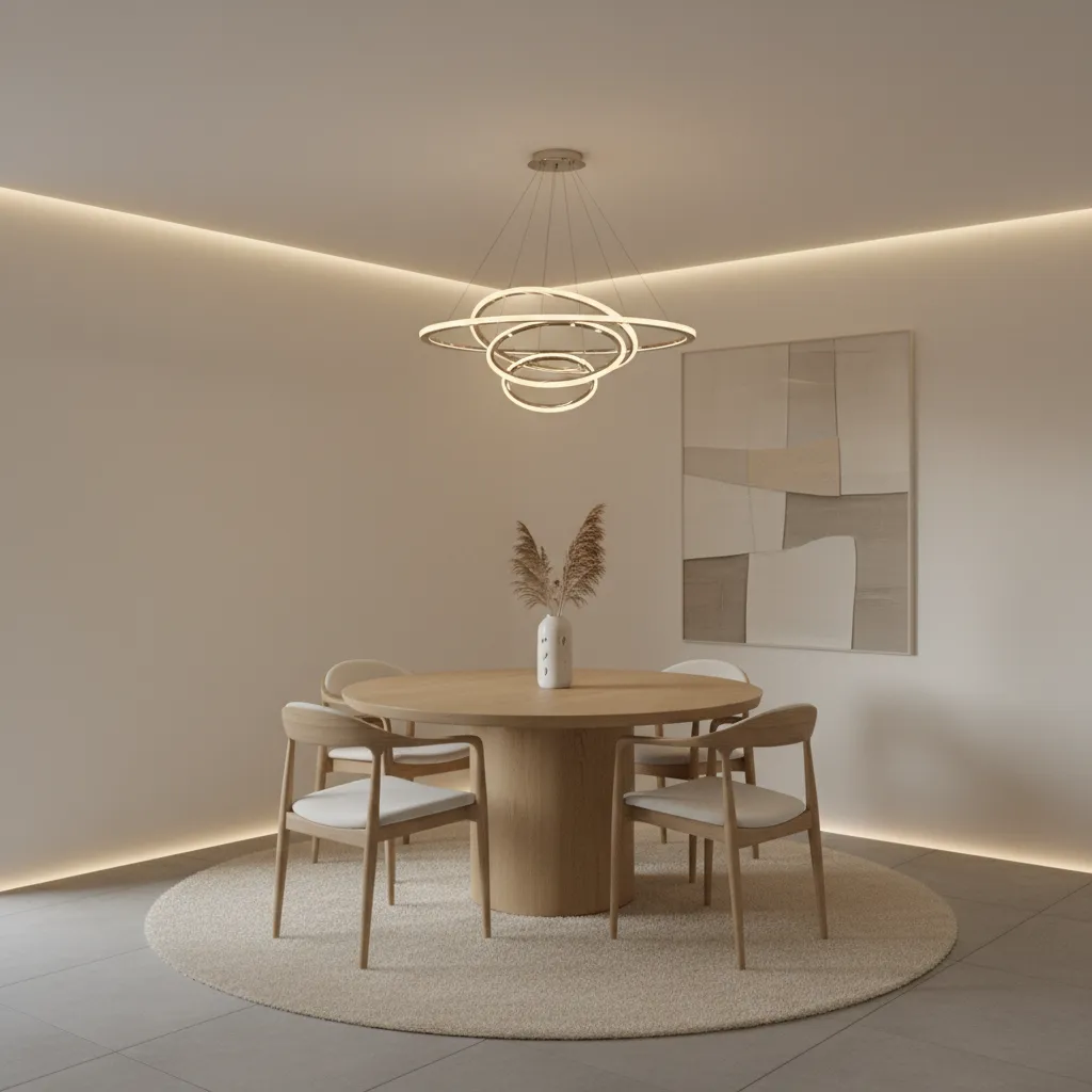 semi flush chandelier suitable for low ceiling dining room