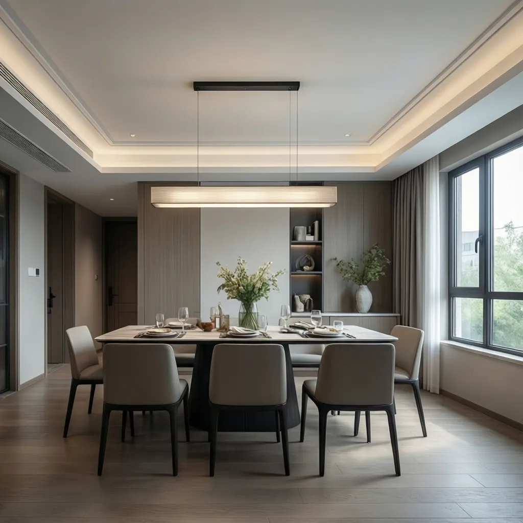 How to Choose the Right Size Ceiling Light for a Low Ceiling Dining Room