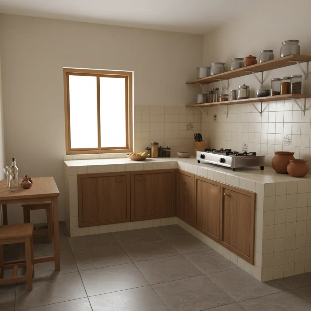Low Cost Simple Kitchen Design in Nepal