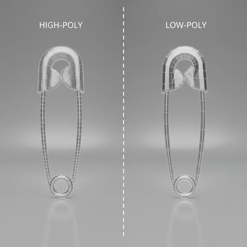 Reducing Polygon Count Without Losing Shape