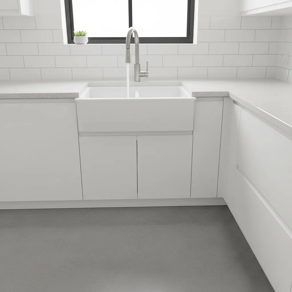 Modern pull-down kitchen faucet designed for low pressure systems