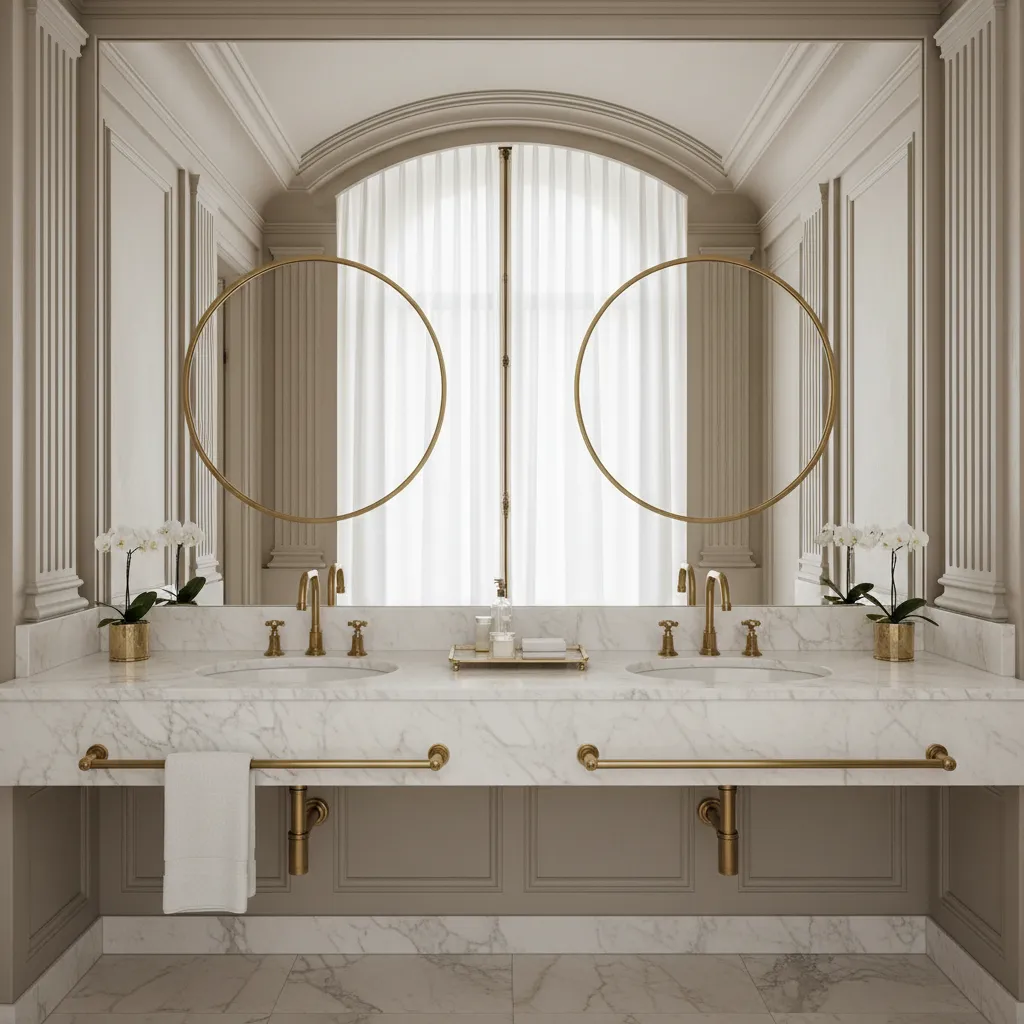 Cross Handle Bathroom Faucets in Luxury Hotels