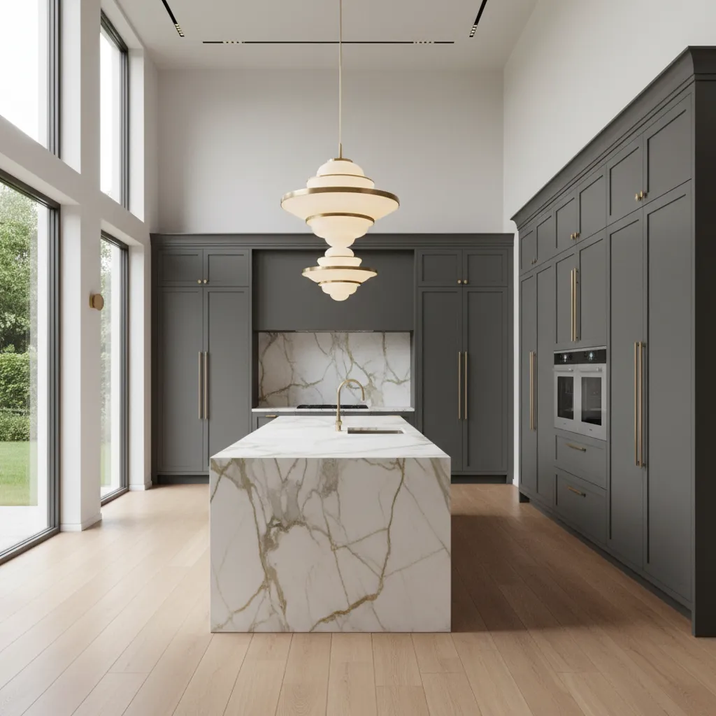 High end custom luxury kitchen in a large estate home