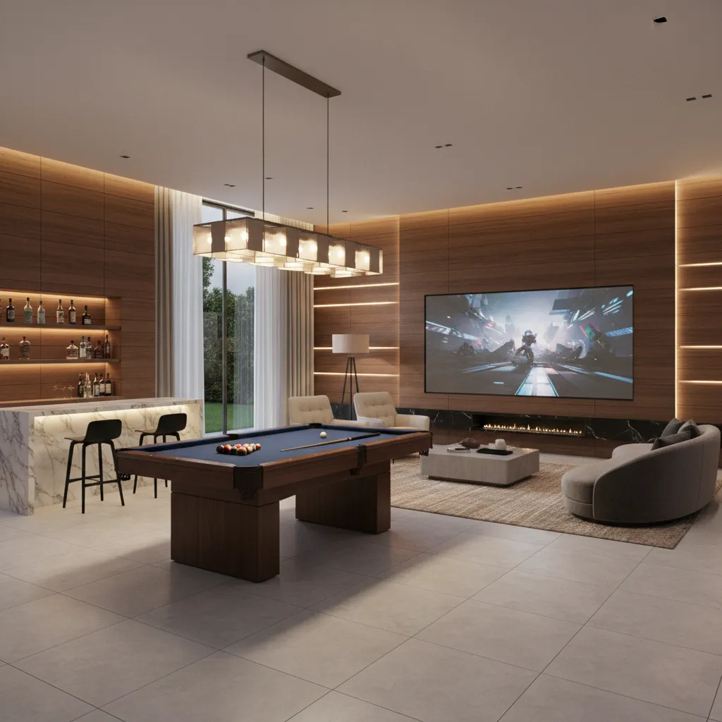 Modern Trends in Luxury Home Game Rooms and Entertainment Spaces