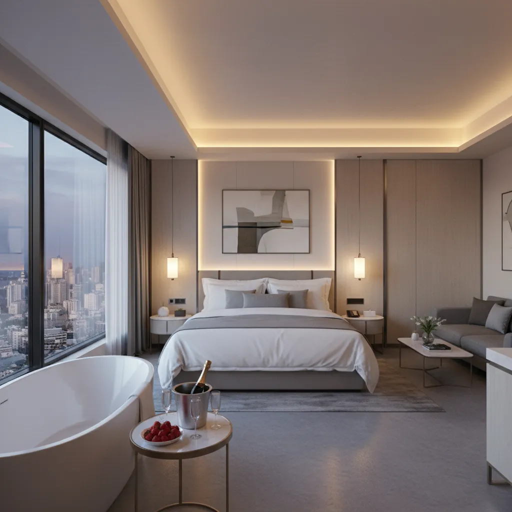 Suite khách sạn sang trọng dành cho tuần trăng mật