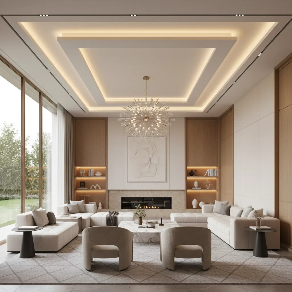 5 Luxury Ceiling Design Ideas for Living Room