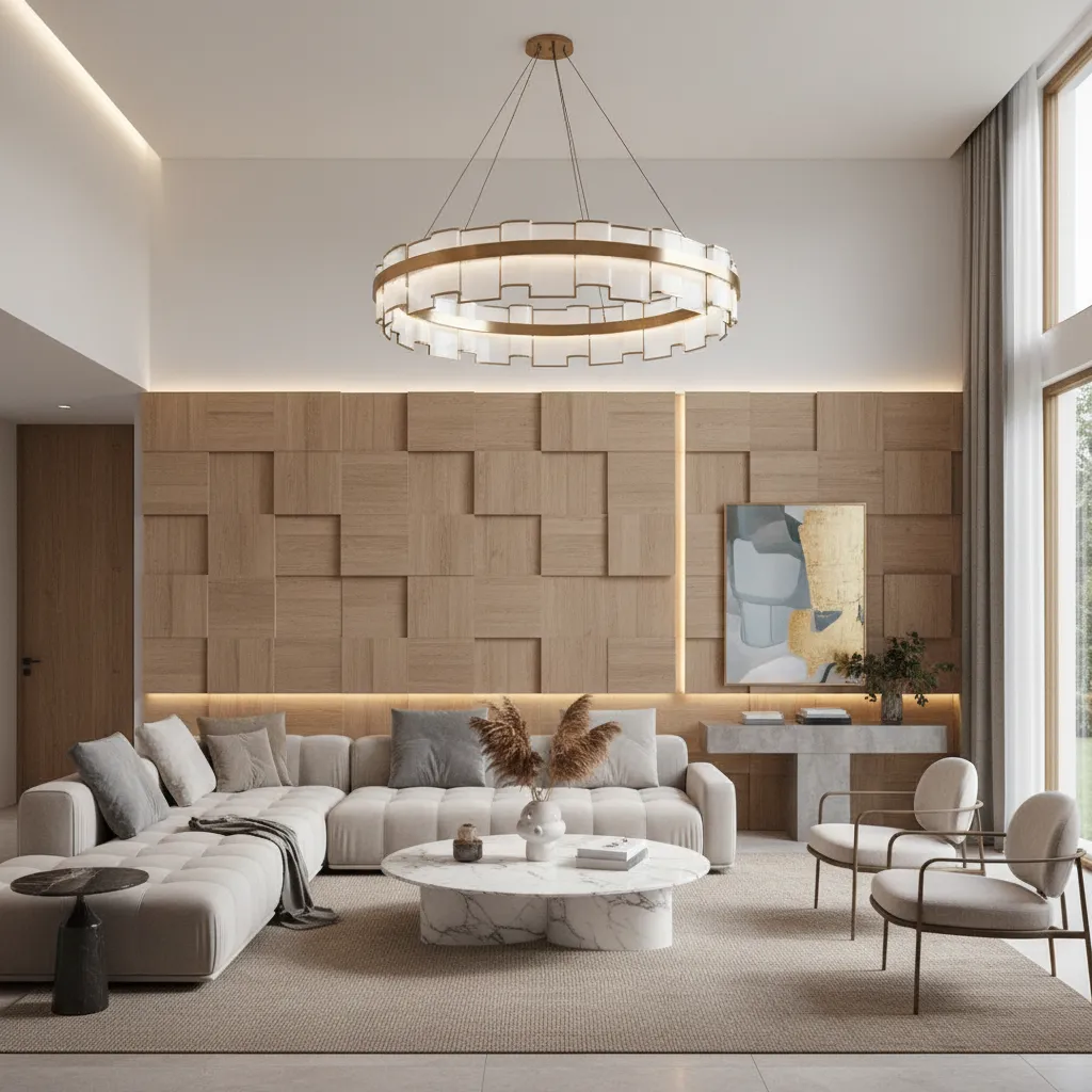 modern luxury living room inspired by famous interior designers
