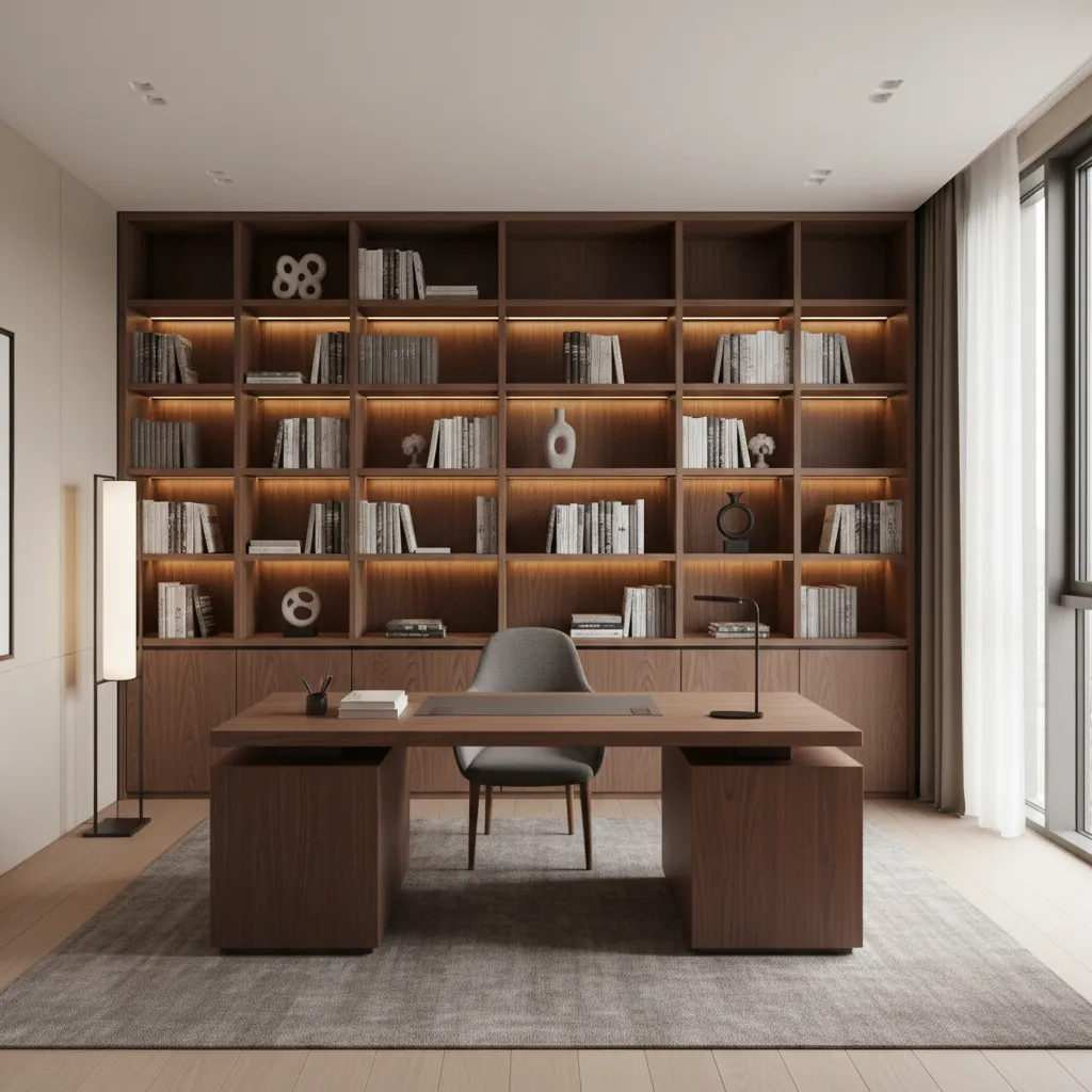 Study Feels Cluttered? Luxury Modern Study Room Fix