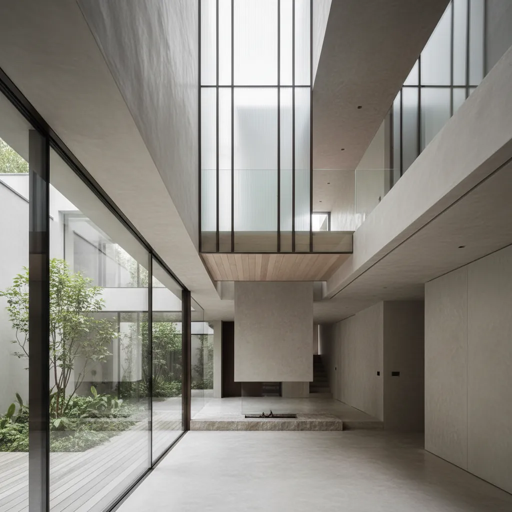 Luxury Two-Floor Plan as a Living Interface: A future-forward blueprint where movement, light, and storage compile a life of intention