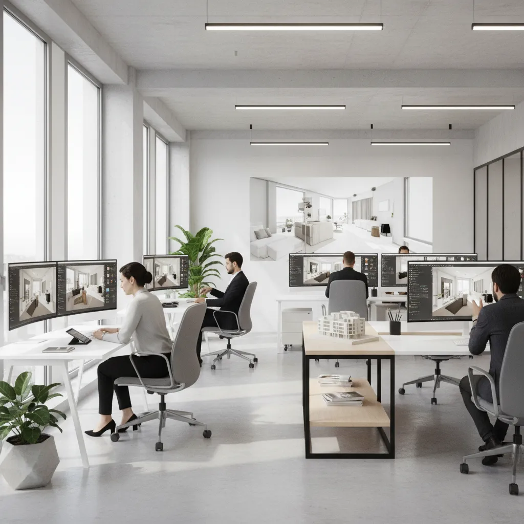 Estudio de diseño de interiores moderno en Madrid