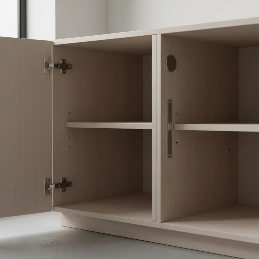 hidden magnetic cabinet door catch inside modern furniture cabinet