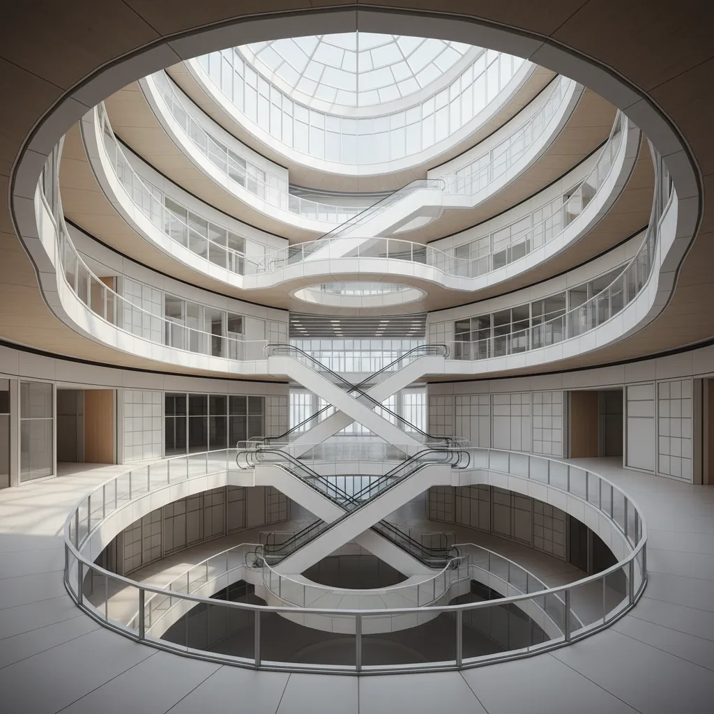 Eight-Shop Mall Layouts Across Floors: Future-ready retail interfaces for multi-level malls