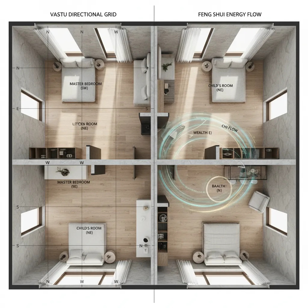 Mane Vastu vs Feng Shui Key Differences for Home Energy Design