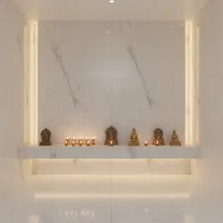 5 Pooja Room Design Marble Ideas That Elevate Small Homes