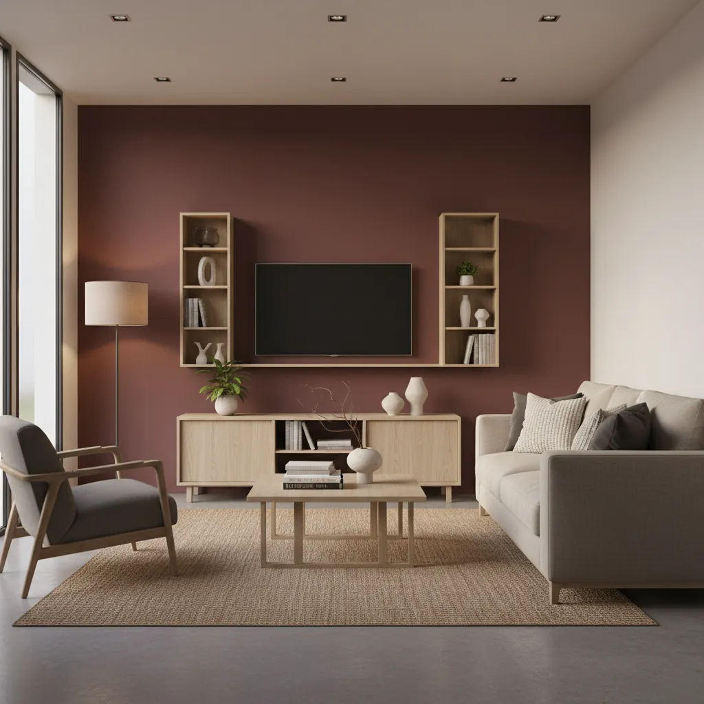 Maroon Wall Paint Design Ideas That Elevate Small Spaces