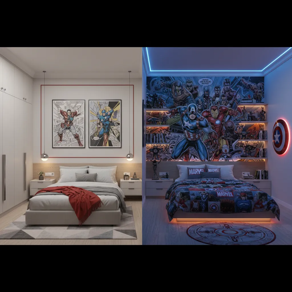 Marvel Room Decor Ideas: Minimalist vs Full Superhero Theme