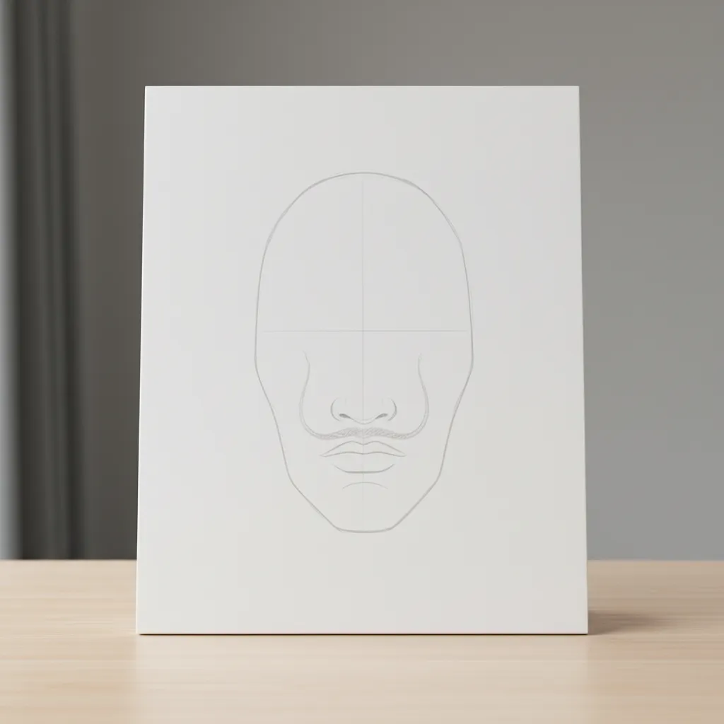 Proceso paso a paso para dibujar la máscara