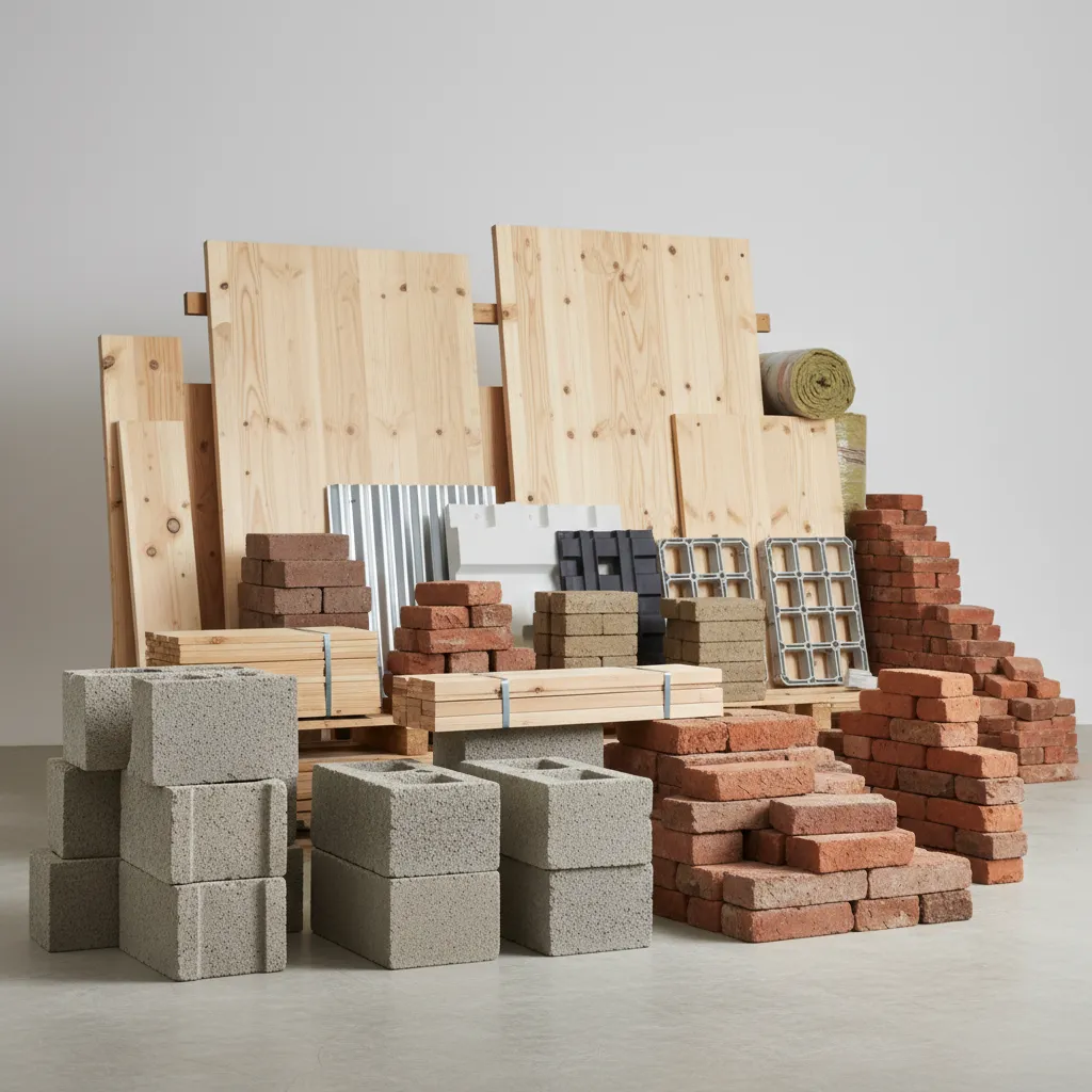 Materiales comunes utilizados en construcción de casas económicas