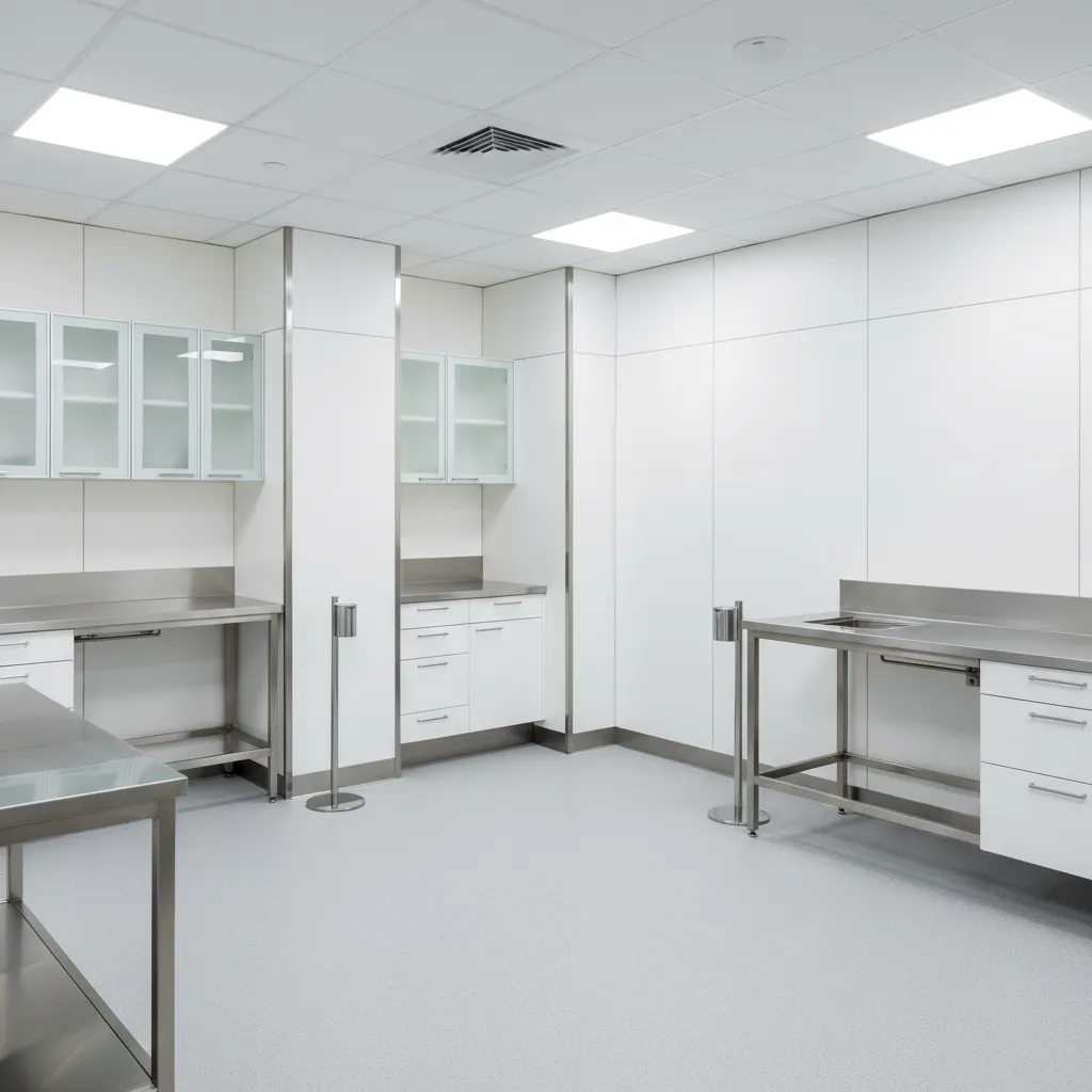 Detalle de materiales higiénicos en una clínica veterinaria