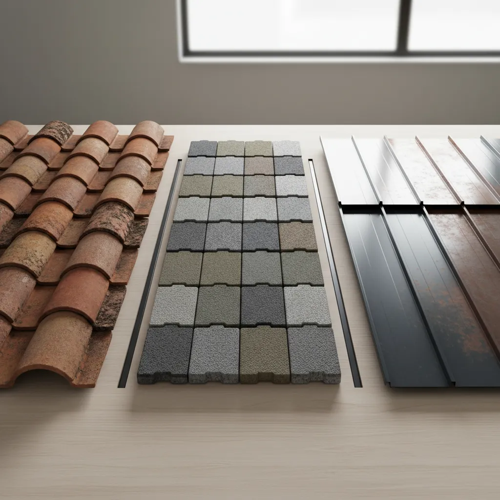 Diferentes materiales utilizados en cubiertas residenciales