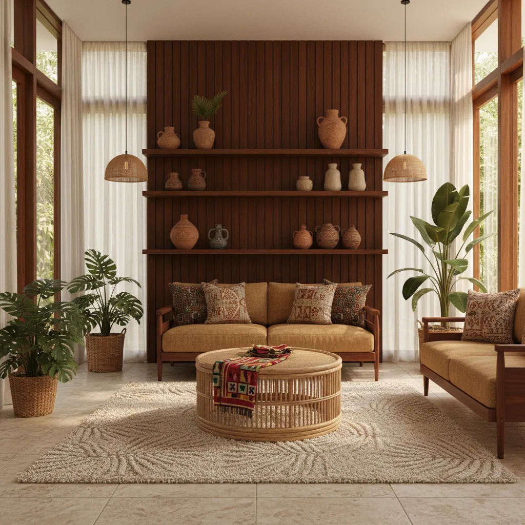 Materiales naturales y artesanía en interiorismo colombiano