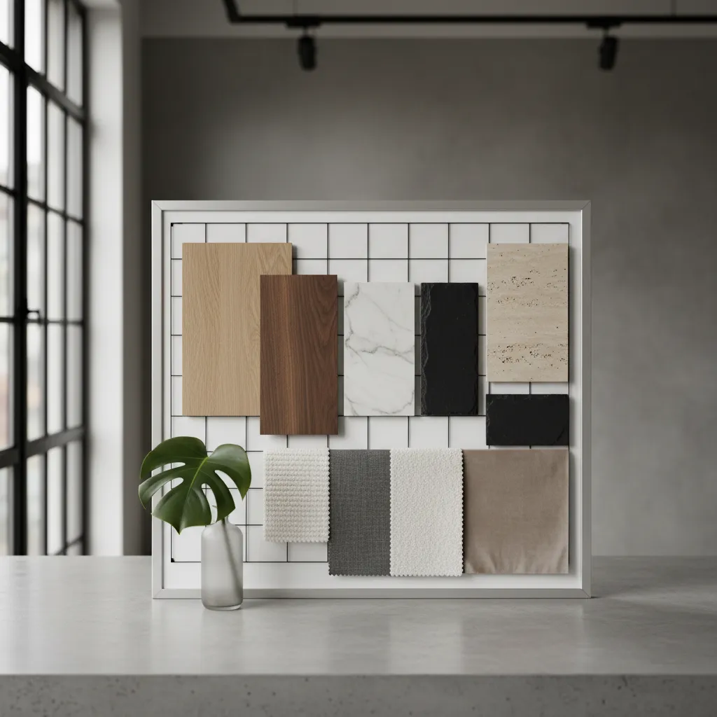 Materiales para el diseño de interiores: guía práctica