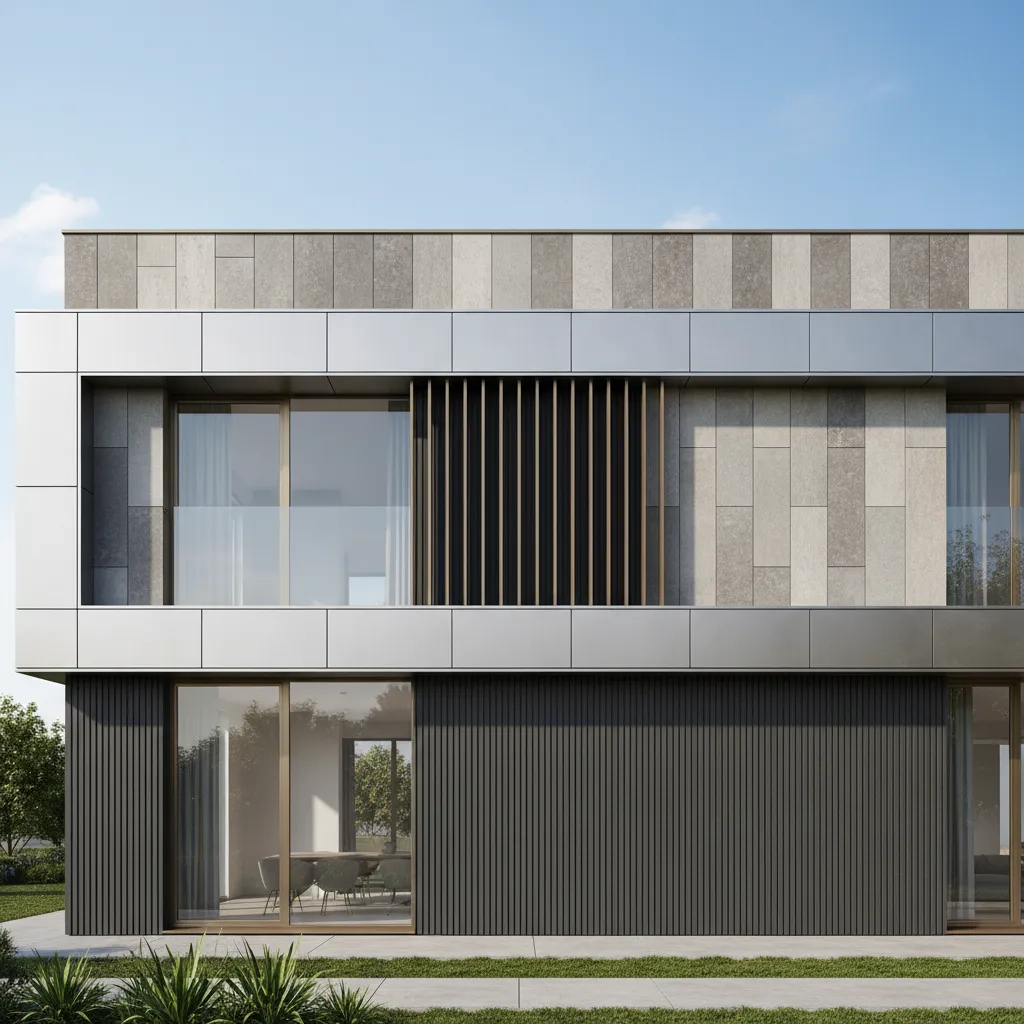 Comparación de materiales usados en fachadas ventiladas modernas