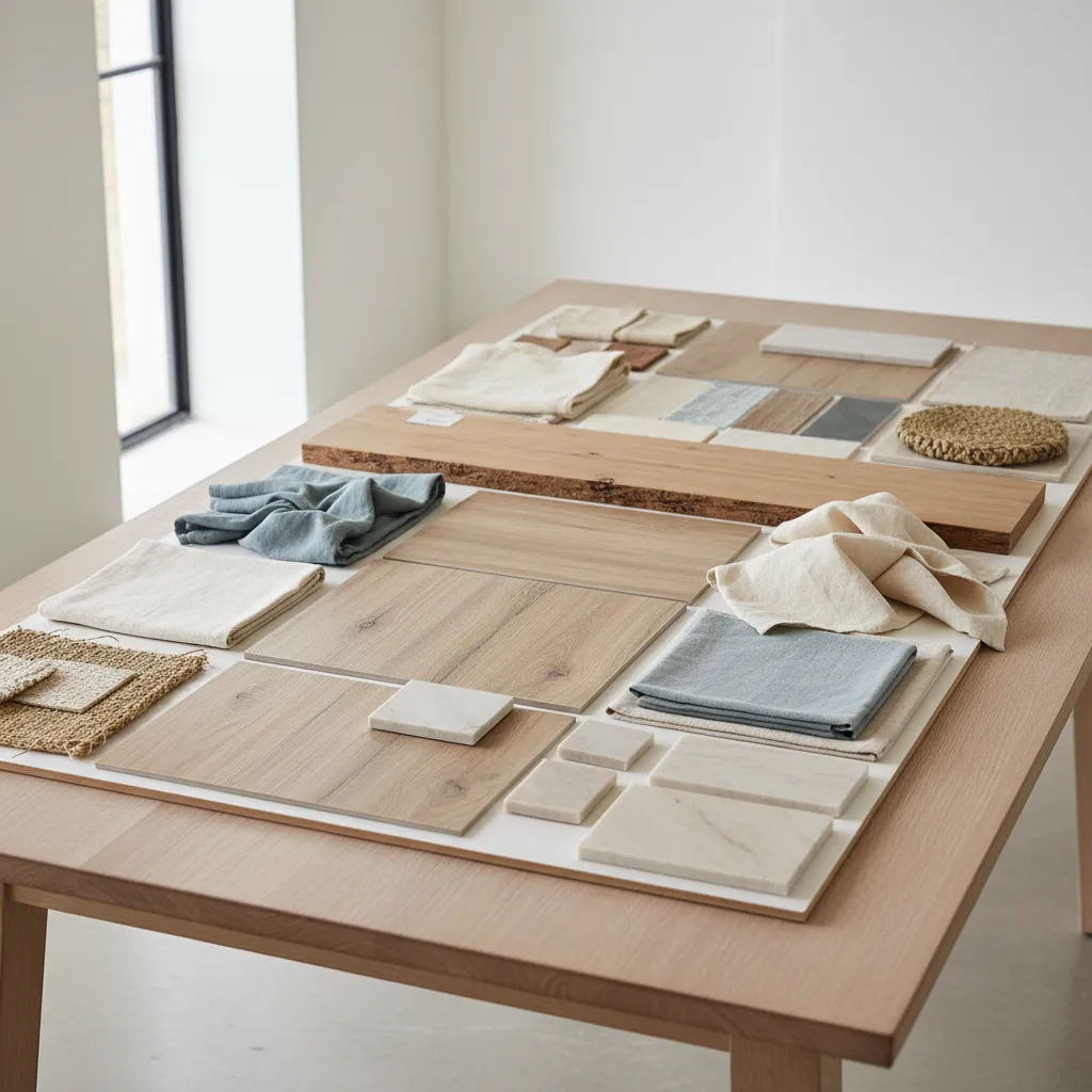 Materiales naturales utilizados en interiores cerca del mar