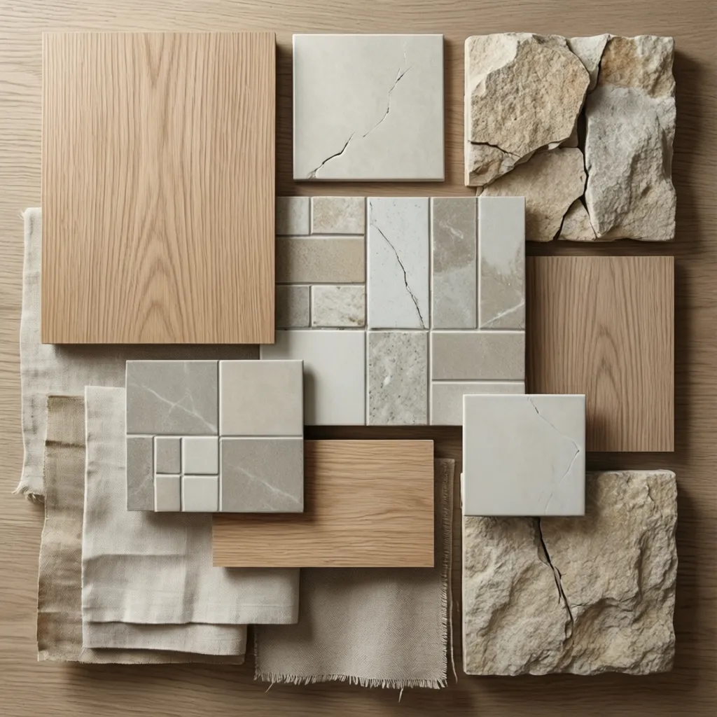 Materiales naturales utilizados en interiores mediterráneos