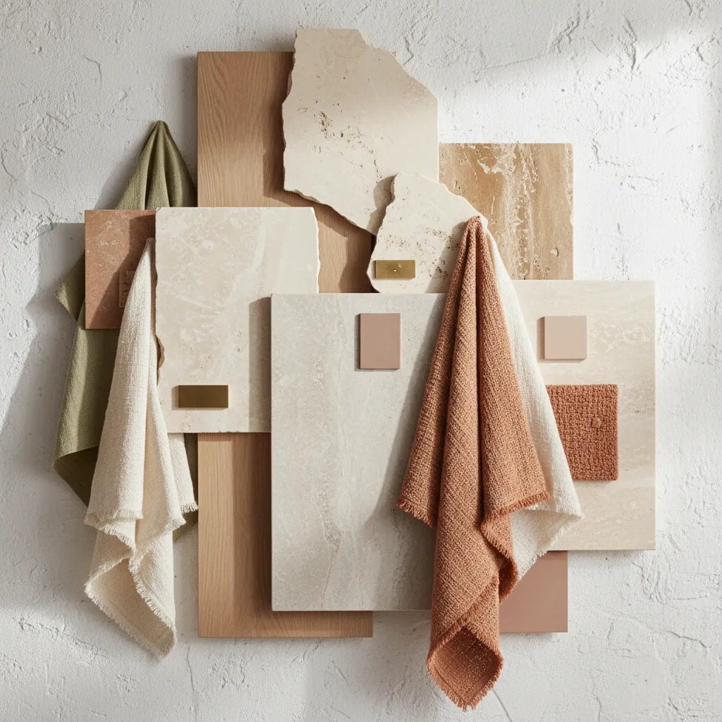 Materiales naturales usados en diseño interior mediterráneo