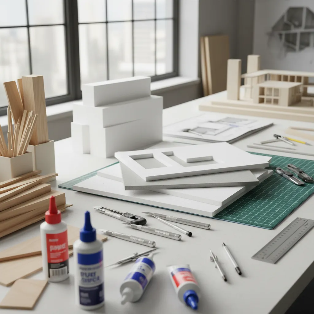 Materiales utilizados para construir maquetas de arquitectura
