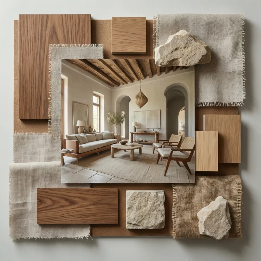 Materiales naturales utilizados en interiorismo mediterráneo