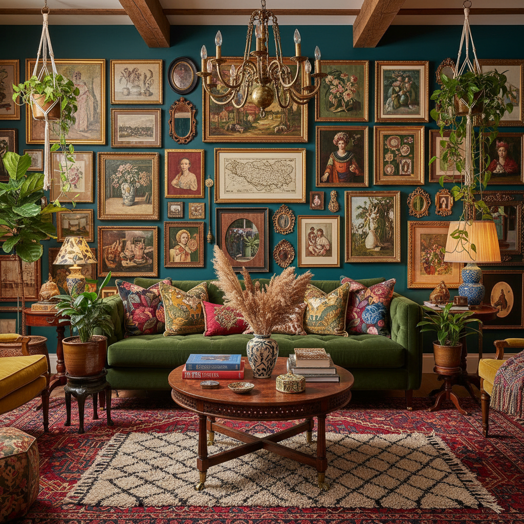 Diseño de interiores estilo maximalista: guía práctica