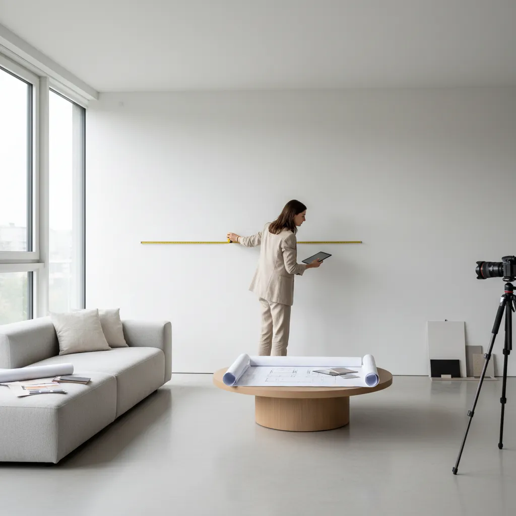 measuring a room before creating a digital floor plan