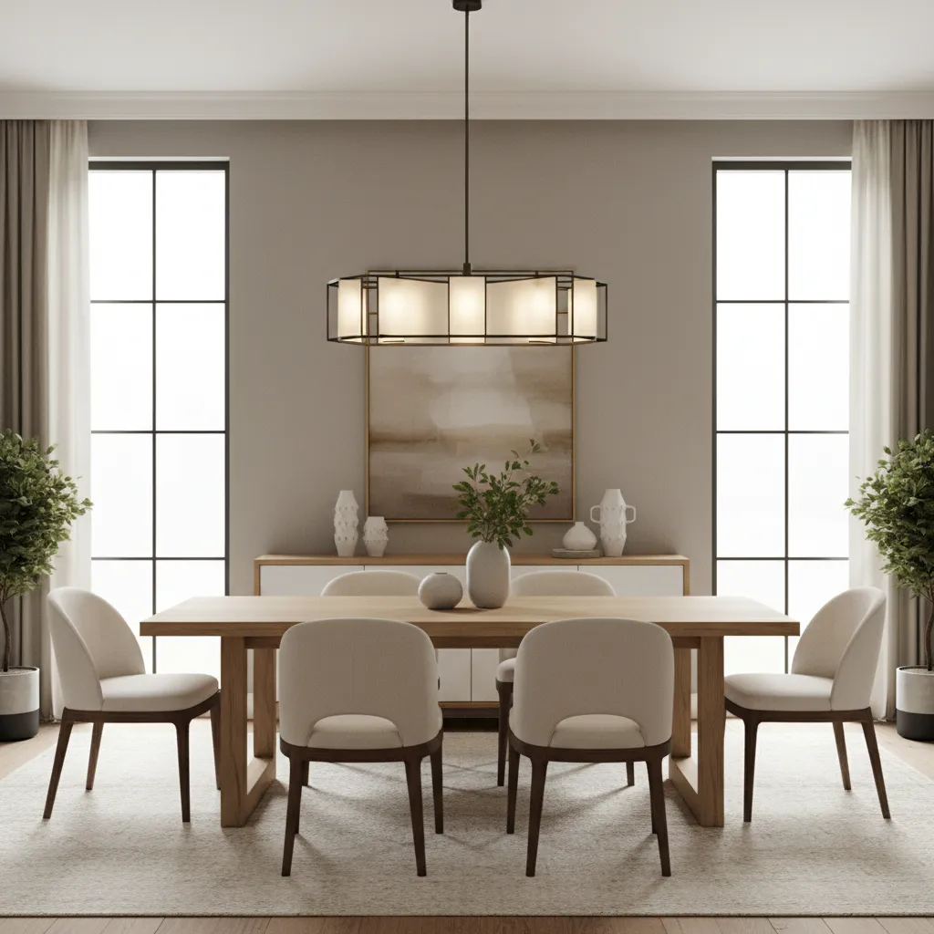 Interior Designer Layout Standards for Medium-Sized Dining Rooms