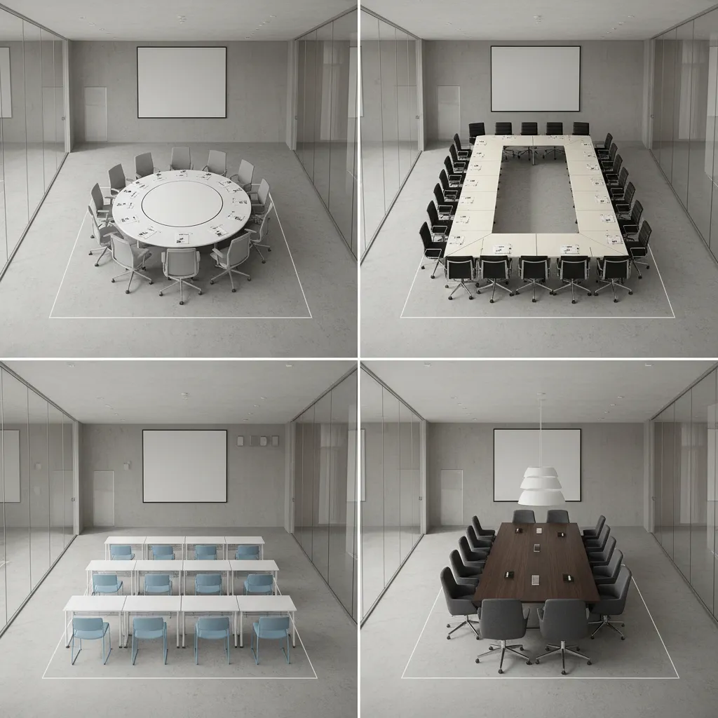 Room Layout Types Compared: Circle, U-Shape, Classroom, and Boardroom