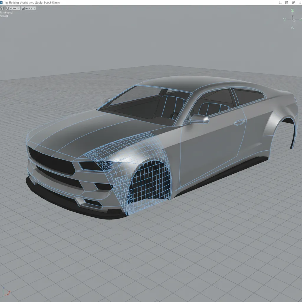 Selected polygons detached from a 3D object to create a separate mesh