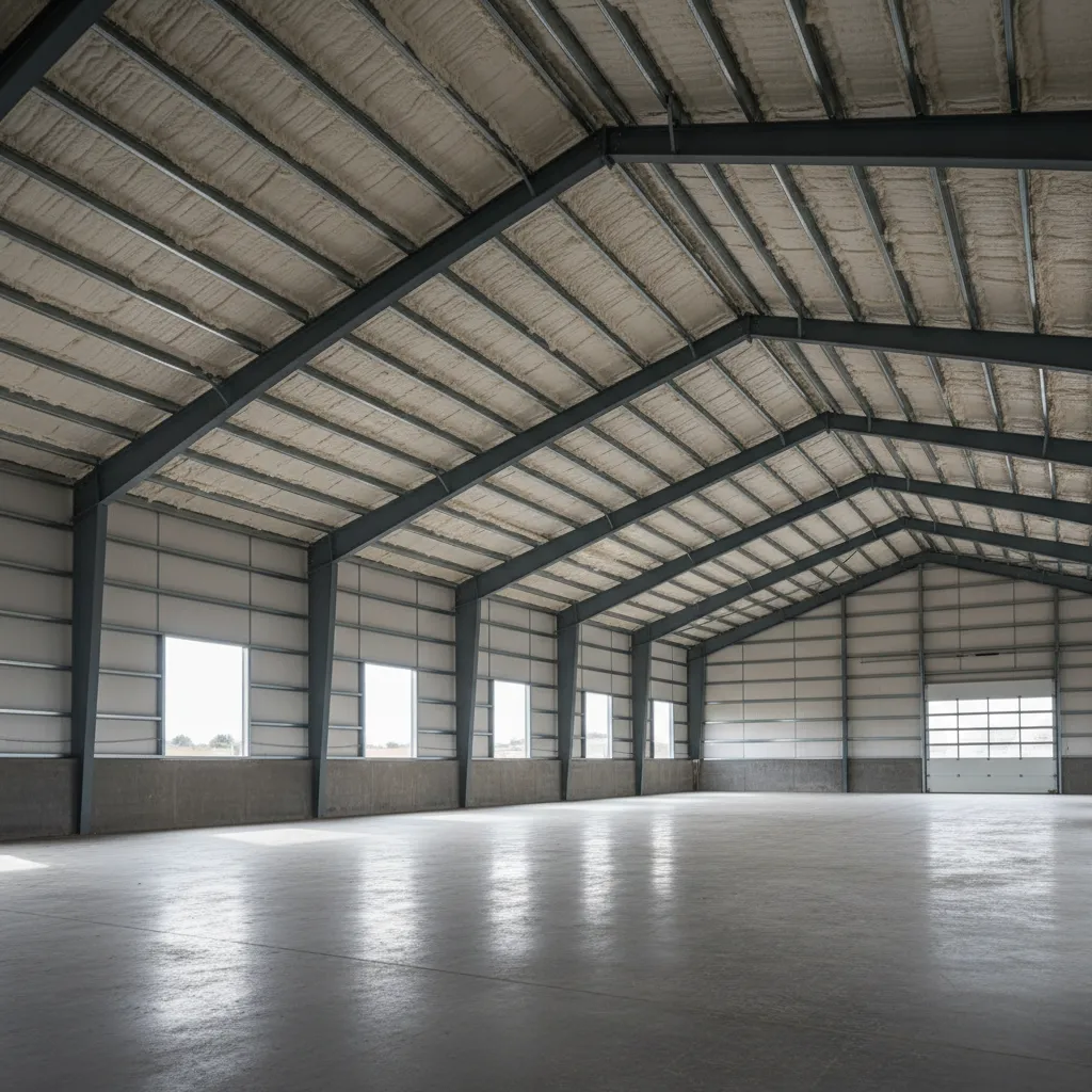 Metal Roof Insulation for Barns Garages and Industrial Buildings