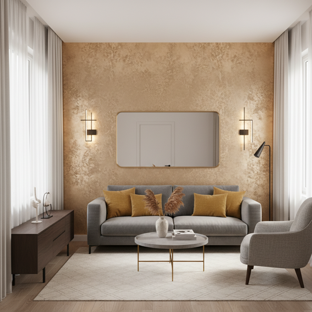 Living Room Looks Flat? Texture Wall Painting Designs