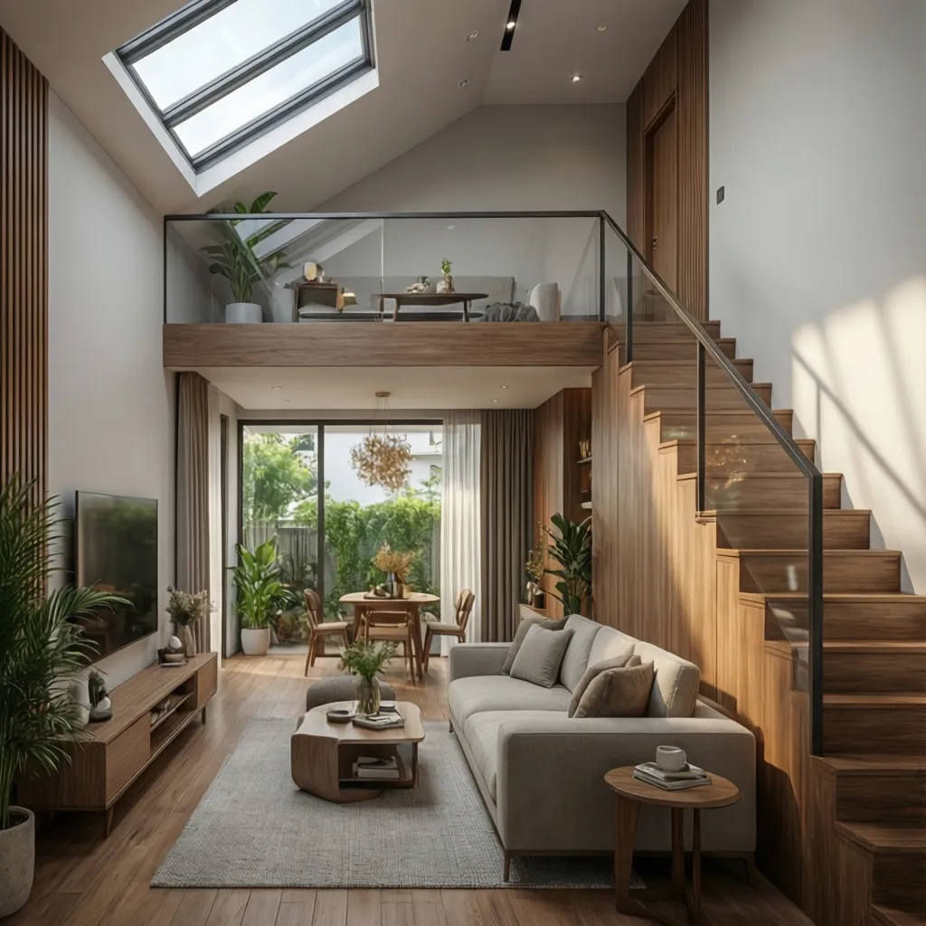 Bản thiết kế nhà gác lửng 5x20 tối ưu không gian