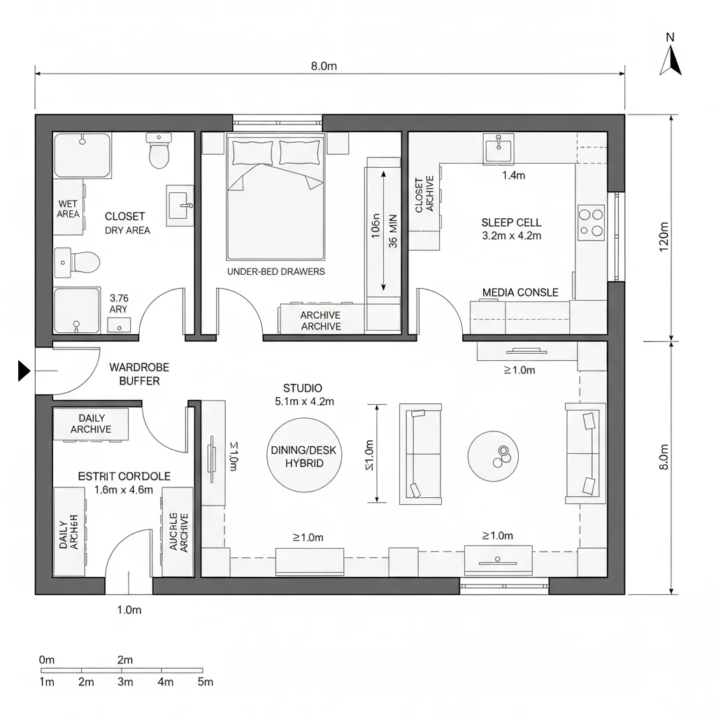 Micro One-Bed Hybrid