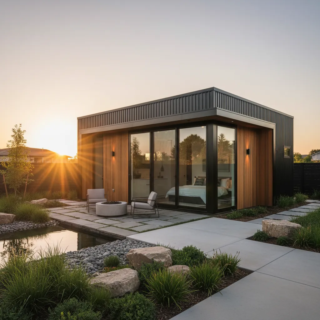 Modern micro guest house designed for rental income