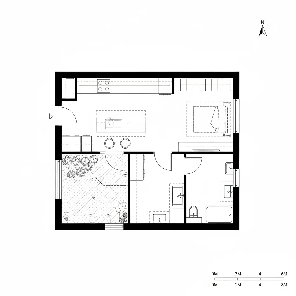 Micro Two-Zone with Courtyard Node