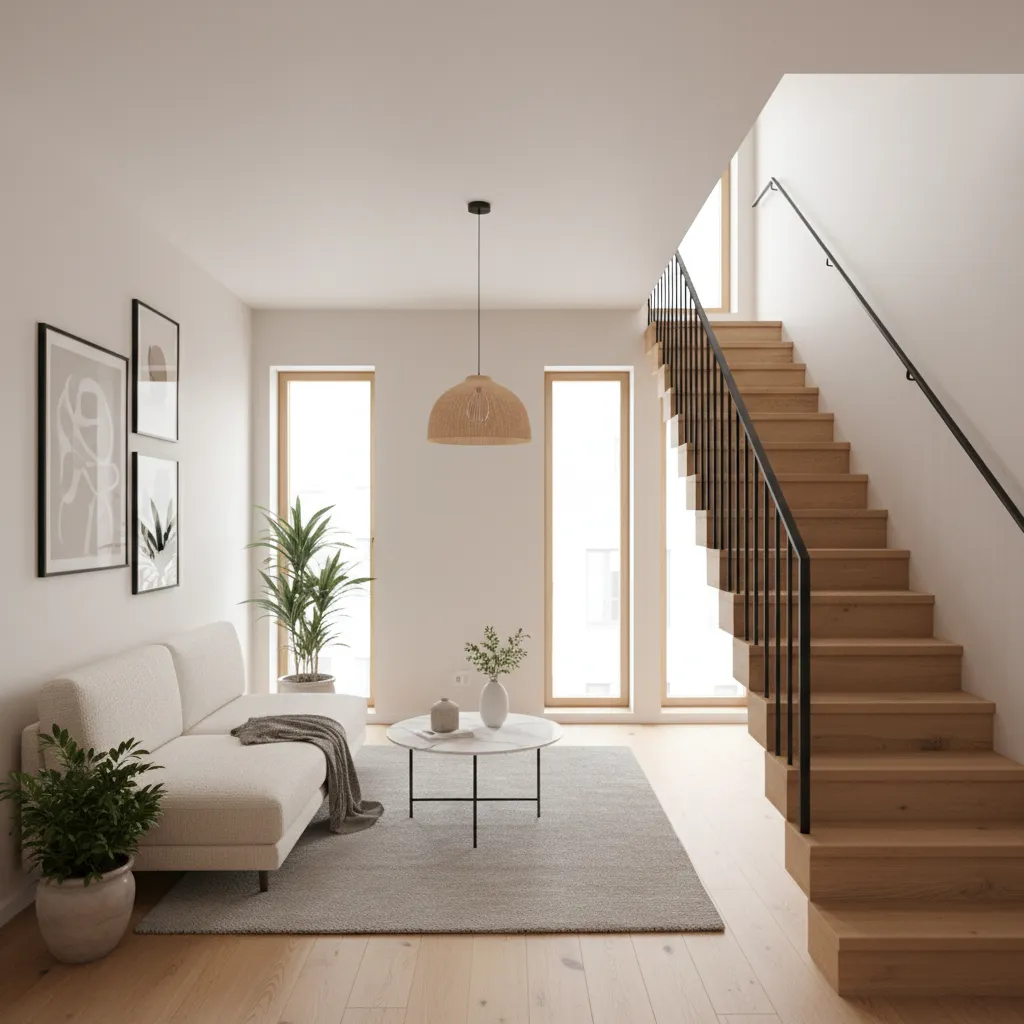 efficient interior design inside a compact vertical urban home