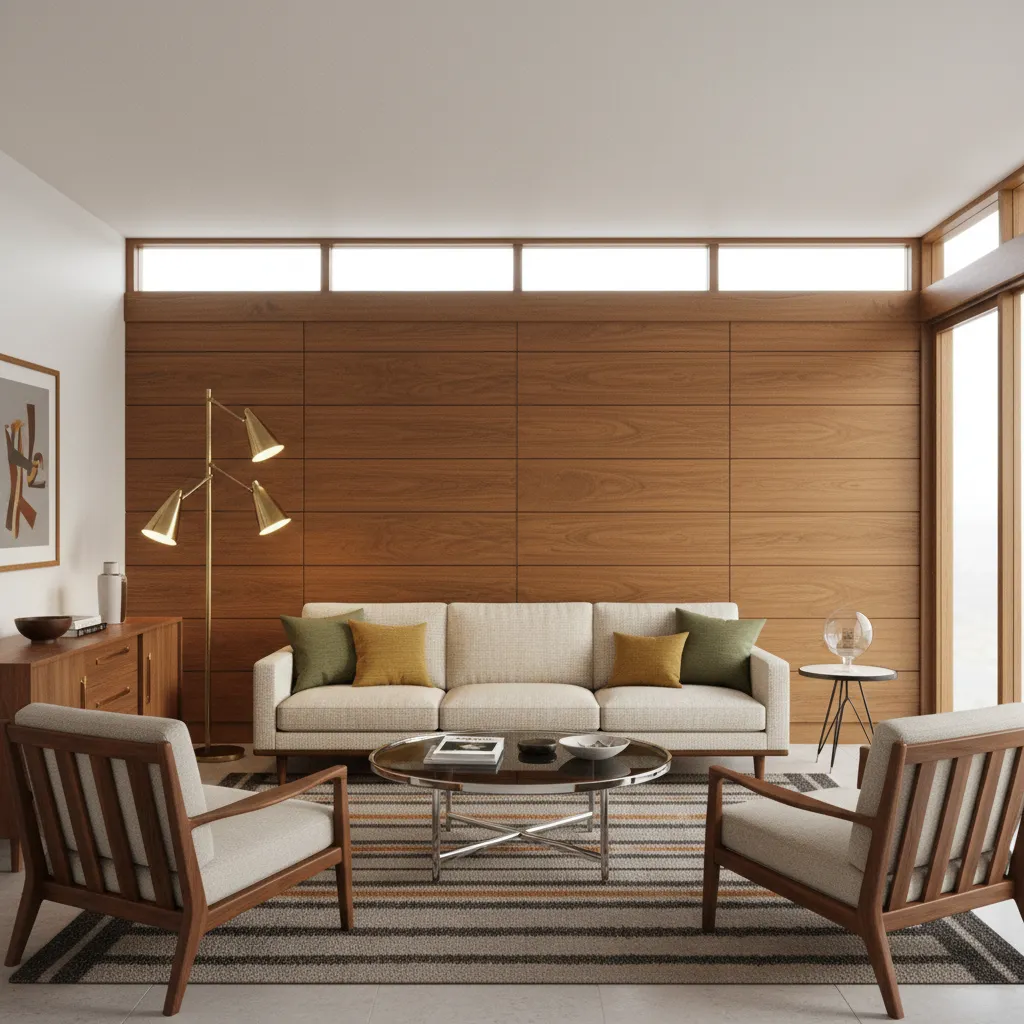 How to Choose the Right Metal Finish for Each Room in a Mid Century Home